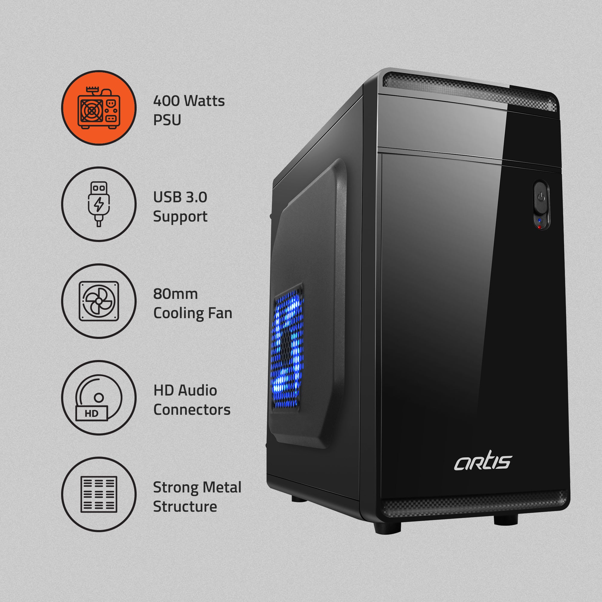 Glaze 3.0 Micro ATX PC Cabinet