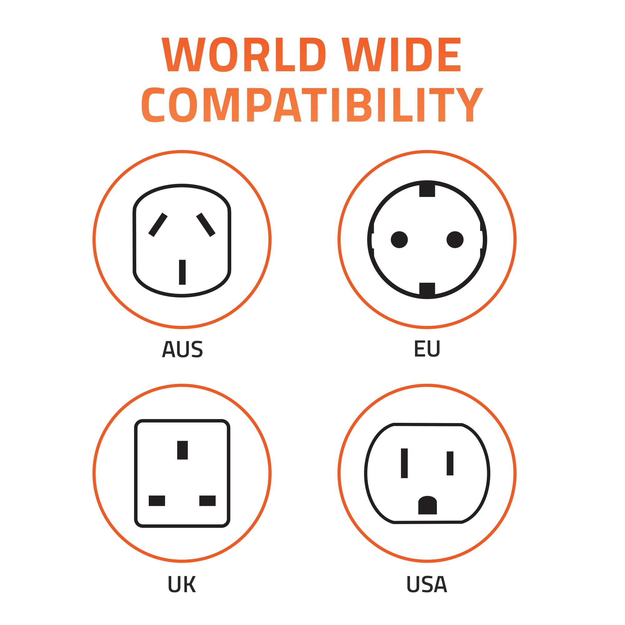 UV200 USB Universal Travel Adapter (Black)