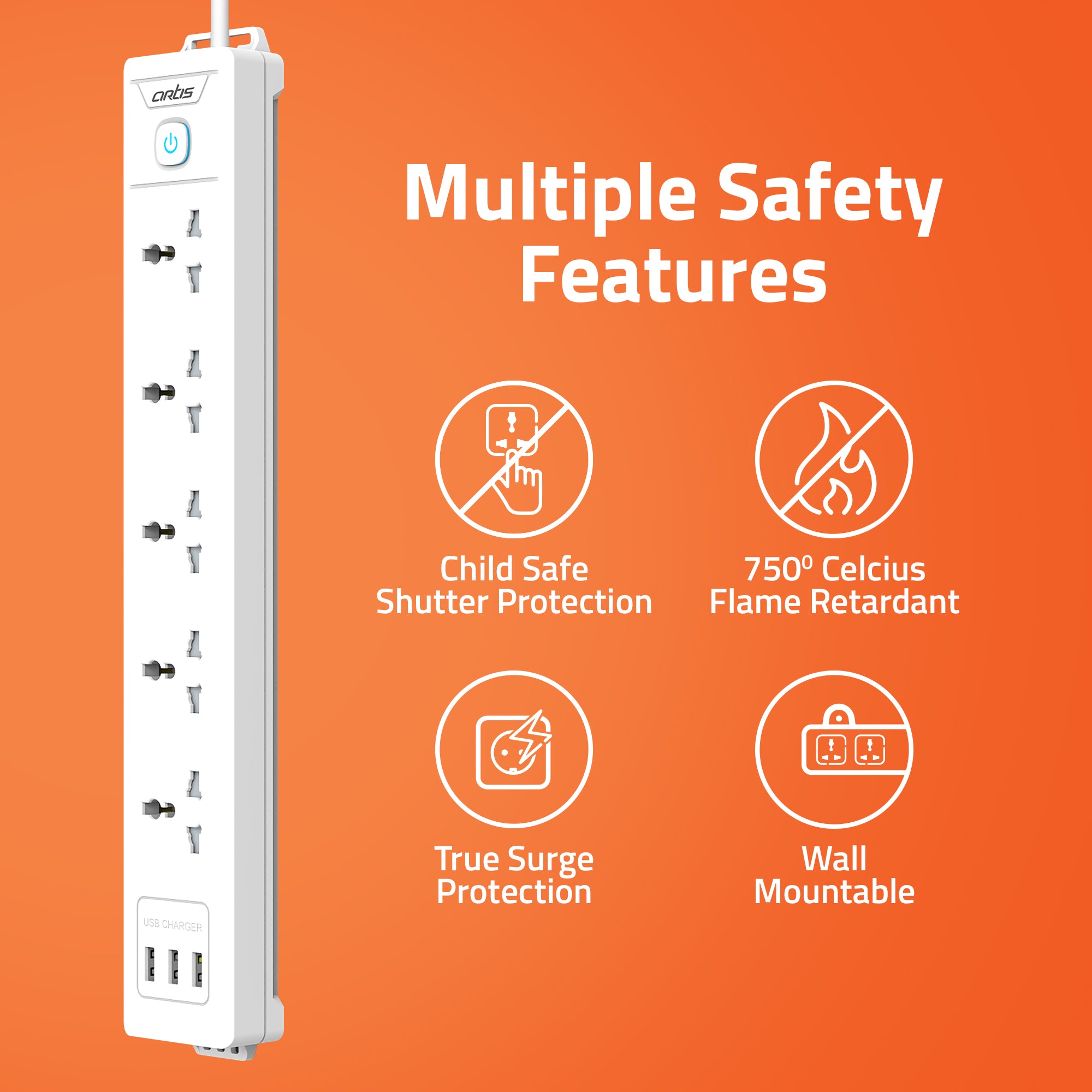 AR-5SS -USB Surge Protector