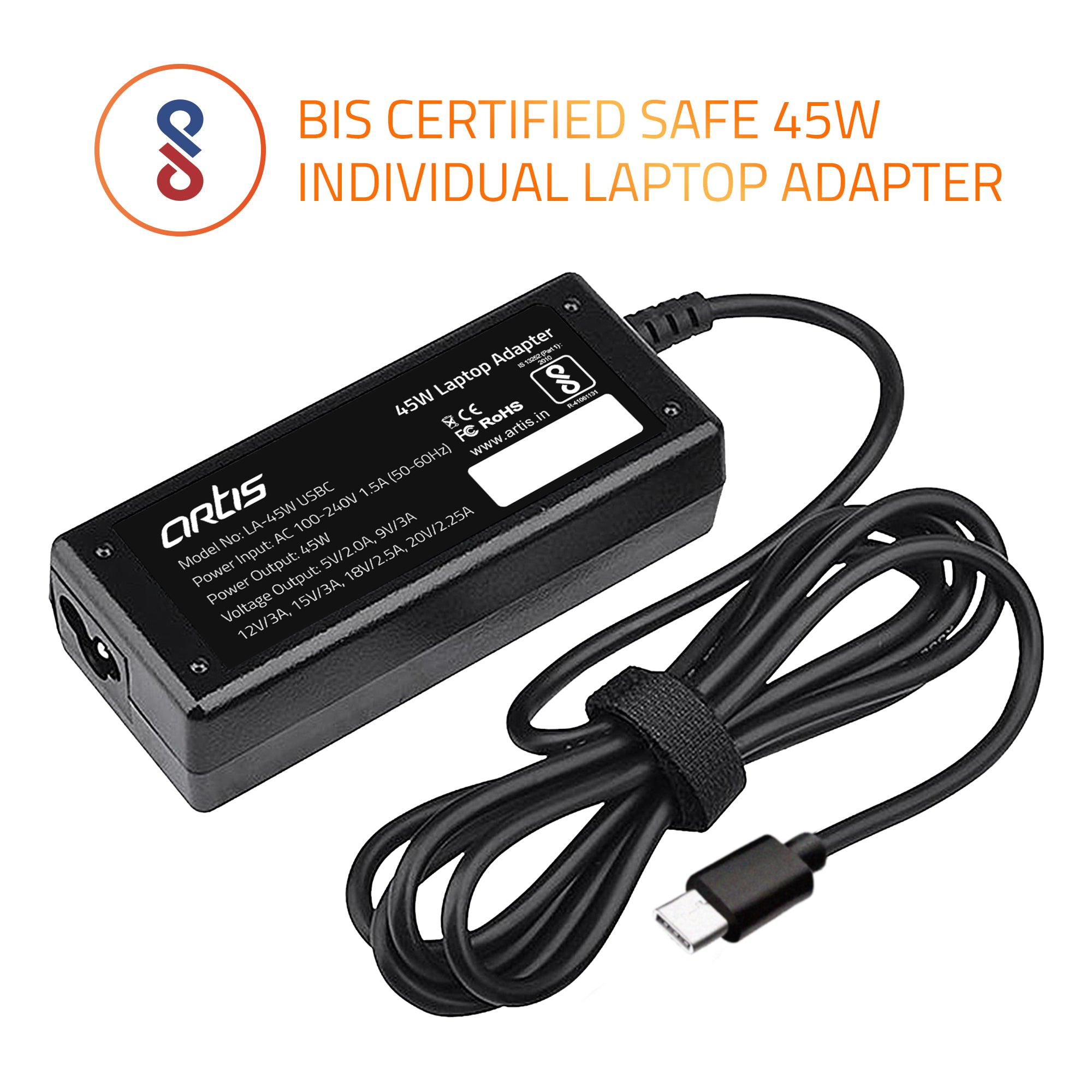 45W USB Type C Laptop Charger Adapter