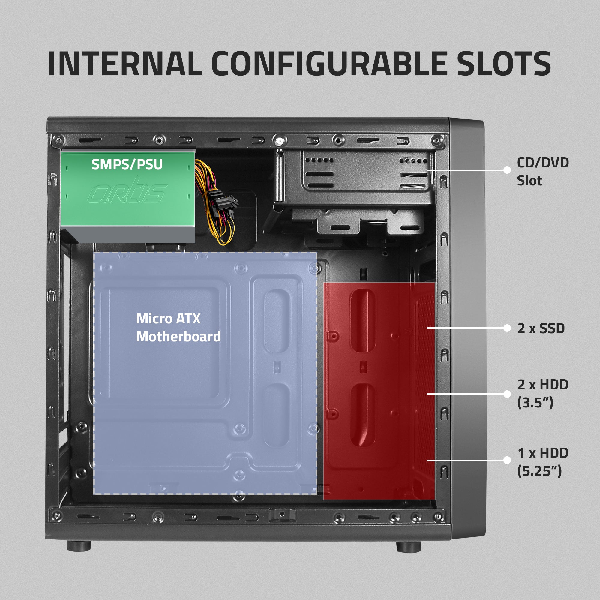 Glaze 3.0 Micro ATX PC Cabinet