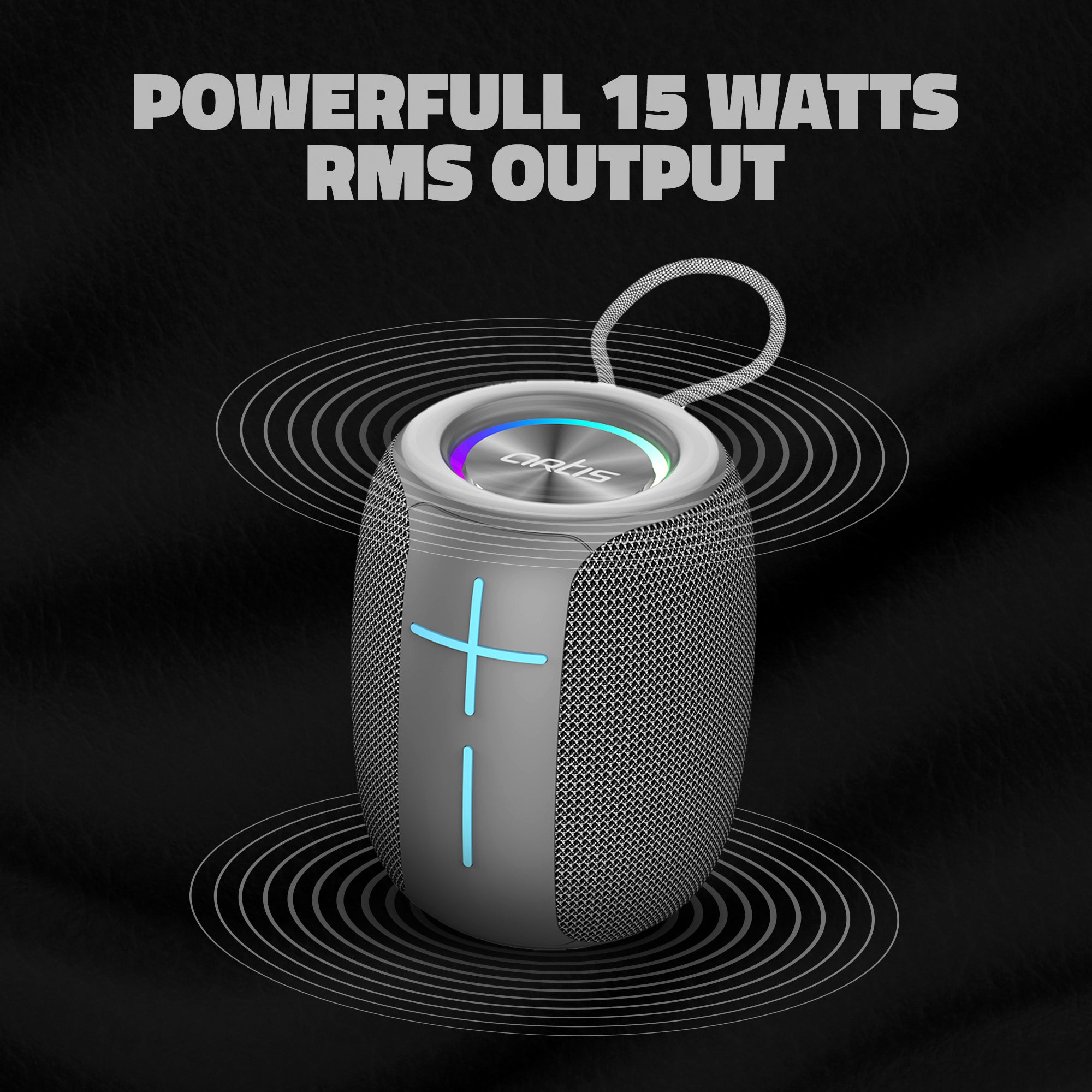 SoundPro 20 15W TWS Portable 5.0 Bluetooth Speaker (Grey)